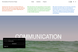 Screenshot: Akademie výtvarných umění v Praze