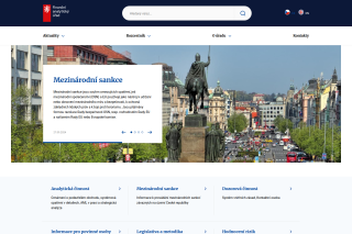 Screenshot: Finanční analytický úřad