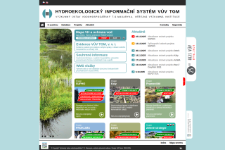 Screenshot: Hydroekologický IS