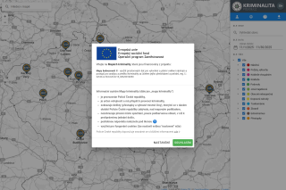 Screenshot: Mapa kriminality