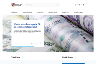 Screenshot: Ministerstvo financí
