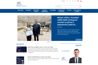 Screenshot: Ministerstvo průmyslu a obchodu