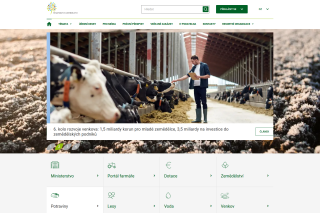 Screenshot: Ministerstvo zemědělství
