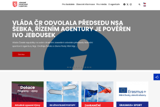 Screenshot: Národní sportovní agentura