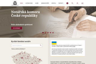 Screenshot: Notářská komora České republiky