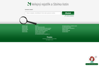 Screenshot: Obchodní rejstřík