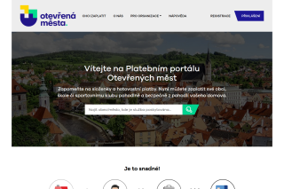 Screenshot: Platební portál Otevřených měst