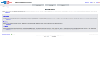 Screenshot: Statistický metainformační systém