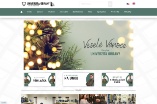 Screenshot: Univerzita obrany