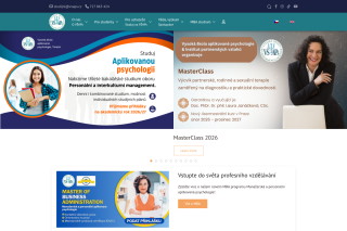 Screenshot: Vysoká škola aplikované psychologie