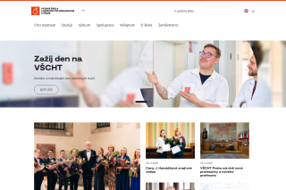 Screenshot: Vysoká škola chemicko-technologická v Praze
