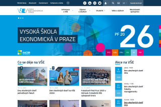Screenshot: Vysoká škola ekonomická v Praze