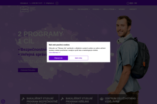 Screenshot: Vysoká škola evropských a regionálních studií