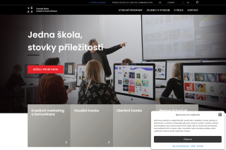 Screenshot: Vysoká škola kreativní komunikace