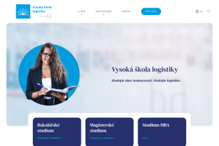 Screenshot: Vysoká škola logistiky
