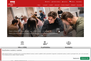 Screenshot: Vysoká škola polytechnická Jihlava